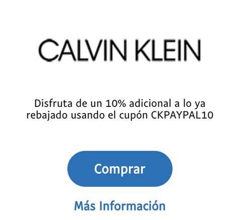 codigo de descuento calvin klein